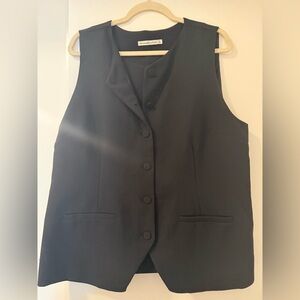 Abercrombie & Fitch black vest, XL